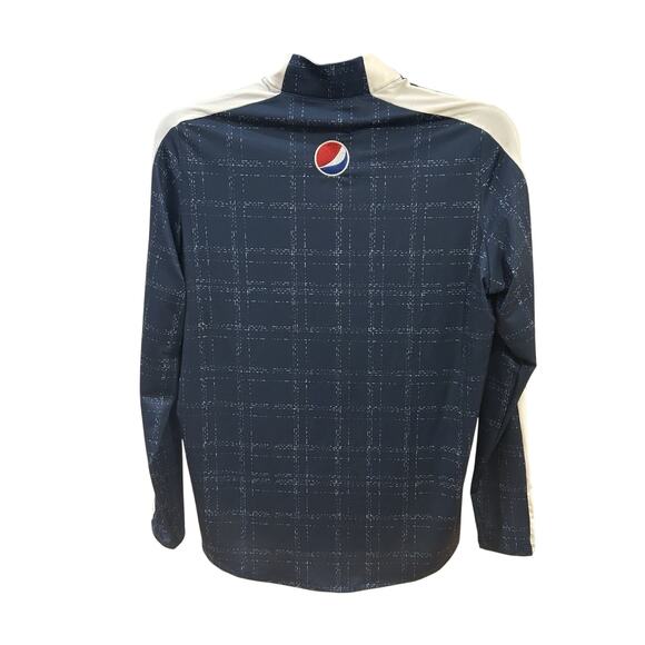 NWT Adidas PrimeGreen 1/4 Zip Navy Sweater Men's size L UPF 50 - Picture 3 of 5